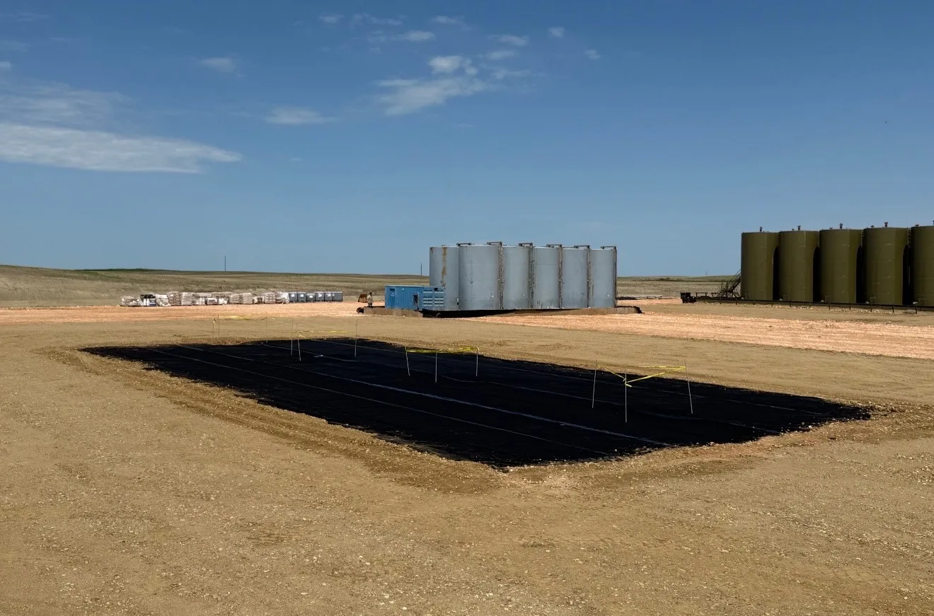 Tank battery installed by WOS roustabout crew