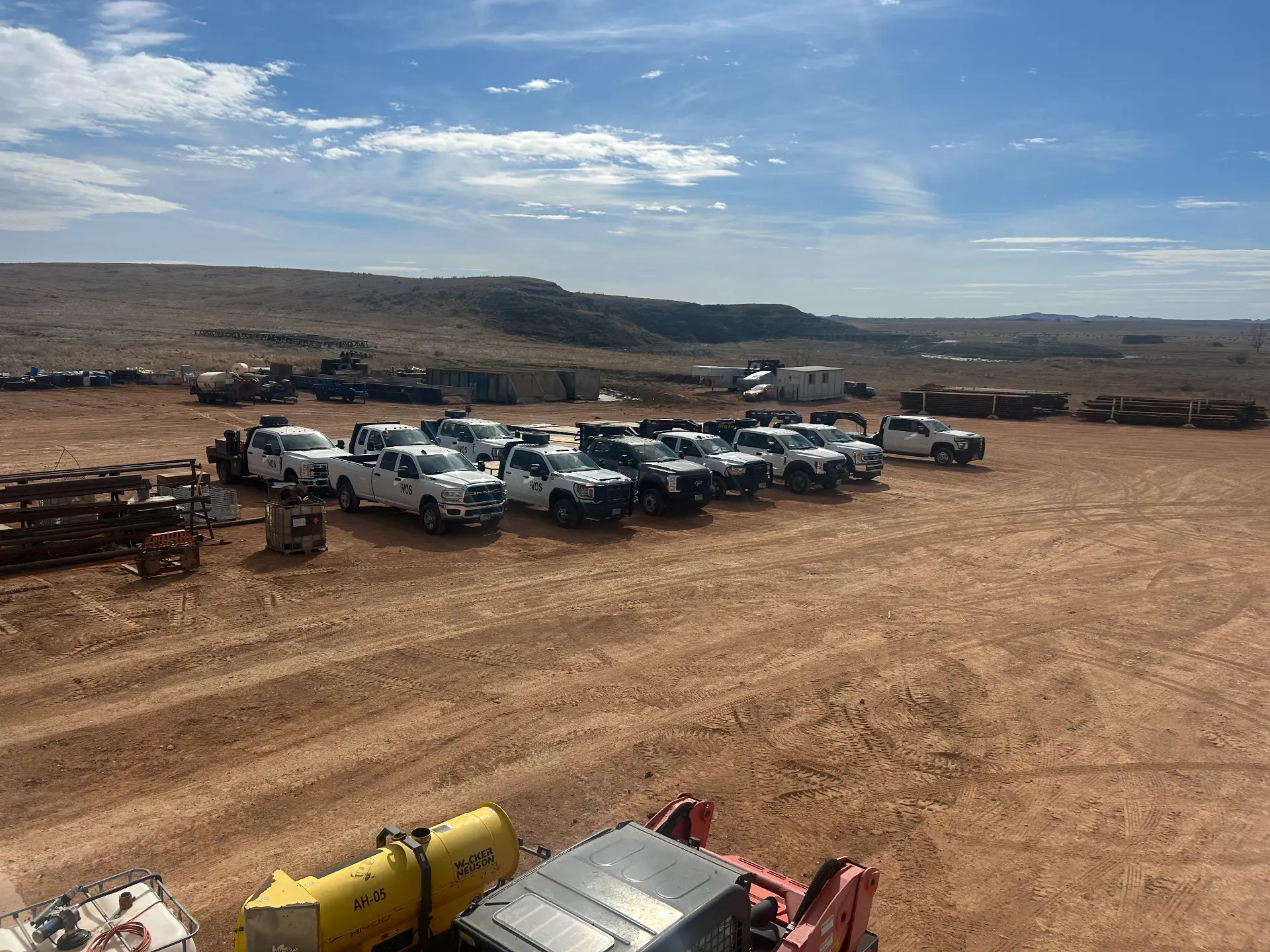 Aerial view of the WOS fleet